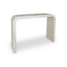 CONSOLE EN COQUILLE DE CAPIZ VERTE FAIT MAIN 115X30X76CM ZINA