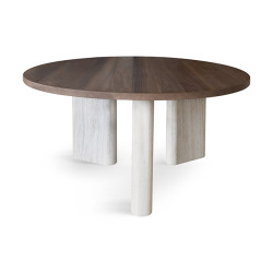 TABLE BASSE RONDE EFFET...