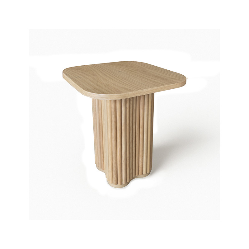 MEUBLE D'APPOINT EFFET BOIS NATUREL 40X40X45CM ALBA