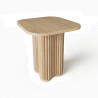 MEUBLE D'APPOINT EFFET BOIS NATUREL 40X40X45CM ALBA