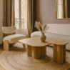 MEUBLE D'APPOINT EFFET BOIS NATUREL 40X40X45CM ALBA