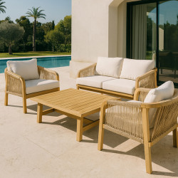 SALON JARDIN 4 PERSONNES EN...