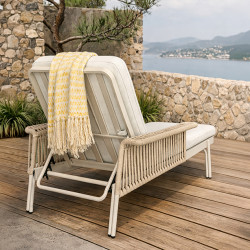 CHAISE LONGUE ALUMINIUM...