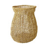 PANIER/CACHE POT FIBRE D'ABACA  NATURELLE Ø42XH50CM ABACA
