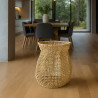 PANIER/CACHE POT FIBRE D'ABACA  NATURELLE Ø42XH50CM ABACA