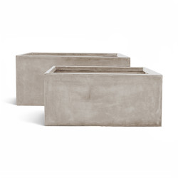 SET DE 2 POTS RECTANGLES EN...