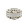 BOITE EN BAMBOU ORNÉE DE COQUILLAGES BLANCS Ø16X9.5 CM KOLOA
