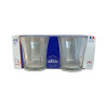 LOT DE 4 GOBELETS LYS 21CL EN VERRE TREMPÉ TRANSPARENT