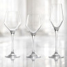 LOT DE 3 VERRES À PIED NOA 44CL EN VERRE TRANSPARENT