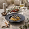 ASSIETTE À PÂTES EGE Ø 28CM FAÏENCE NOIRE MATE