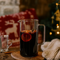 PICHET EN VERRE BOROSILICATE AVEC ANSE 1L