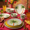 ASSIETTE À DESSERT PALMERAIE 21CM EN PORCELAINE