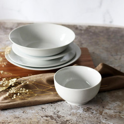 BOL 14.5CM/60CL EN PORCELAINE BLANCHE