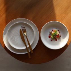 ASSIETTE À DESSERT DUNE 19CM EN GRÈS CREME