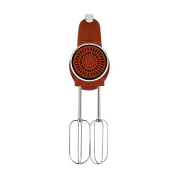 BATTEUR ÉLECTRIQUE RETRO EN PLASTIQUE ET ACIER INOXYDABLE BRIQUE