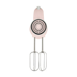 BATTEUR ÉLECTRIQUE RETRO EN PLASTIQUE ET ACIER INOXYDABLE ROSE