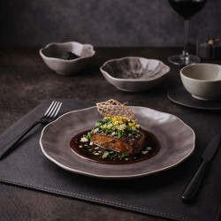 ASSIETTE À DESSERT NOVA 21.5CM EN GRÈS PARME