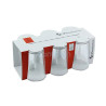 LOT 6 GOBELETS DORO 20CL TRANSPARENT