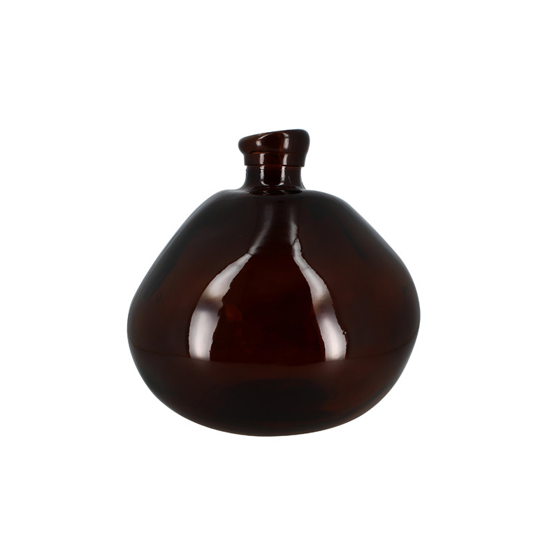 VASE SIMPLICITY HAUTEUR 33CM EN VERRE 100% RECYCLÉ MARRON