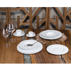 ASSIETTE À PATES 24CM PORCELAINE GALAXY BLANCHE