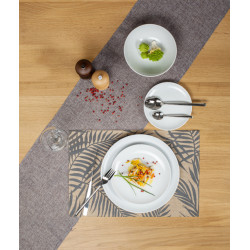 ASSIETTE CREUSE BOSS 18CM EN PORCELAINE BLANCHE