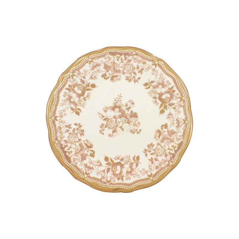 ASSIETTE PLATE FAUSTINE 26CM EN GRÈS MIEL