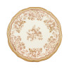 ASSIETTE PLATE FAUSTINE 26CM EN GRÈS MIEL