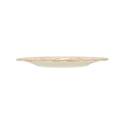 ASSIETTE PLATE FAUSTINE 26CM EN GRÈS MIEL