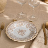 ASSIETTE CREUSE FAUSTINE 22CM EN GRÈS MIEL