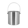 SEAU À GLACE 1.5L EN ACIER INOXYDABLE DOUBLE PAROI AVEC COUVERCLE