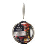 SAUTEUSE TRINOX REVÊTU 24CM EN ACIER INOXYDABLE AVEC COUVERCLE EN VERRE