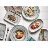 ASSIETTE OVALE ODETTE OLIVE 19X11CM PORCELAINE