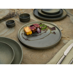 ASSIETTE PLATE HORNFELS RIPPLE 28CM GRÈS VITRIFIÉ