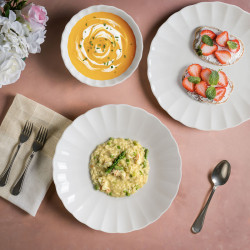 ASSIETTE PLATE EAST BLANC...