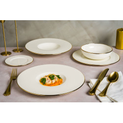 ASSIETTE PLATE GOLD LINE...