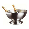 VASQUE À CHAMPAGNE EN INOX 5 À 6 BOUTEILLES 40 CM