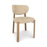 CHAISE BEIGE SUZIE TISSU 94X52X40 SALLE A MANGER