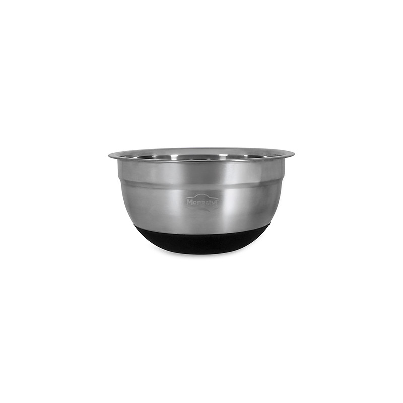 BOL À MÉLANGER EN ACIER INOXYDABLE 18CM 1.3L ANTI DÉRAPANT