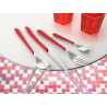 FOURCHETTE TABLE ÉCLAT EN ACIER INOXYDABLE ROUGE
