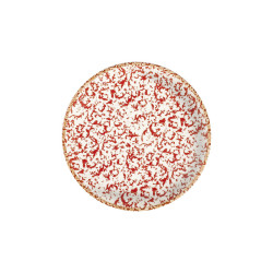 ASSIETTE DESSERT VENECIA MAROON 21CM PORCELAINE