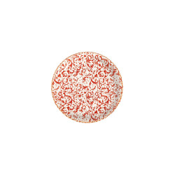 ASSIETTE CREUSE VENECIA BORDEAUX 22CM EN PORCELAINE