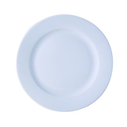 ASSIETTE PLATE KASZUB 30.5CM EN PORCELAINE BLANCHE