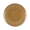 ASSIETTE PLATE NATURA 26CM EN GRÈS MARRON DORÉ