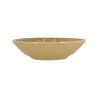 ASSIETTE CREUSE NATURA 20.5CM EN GRÈS MARRON DORÉ