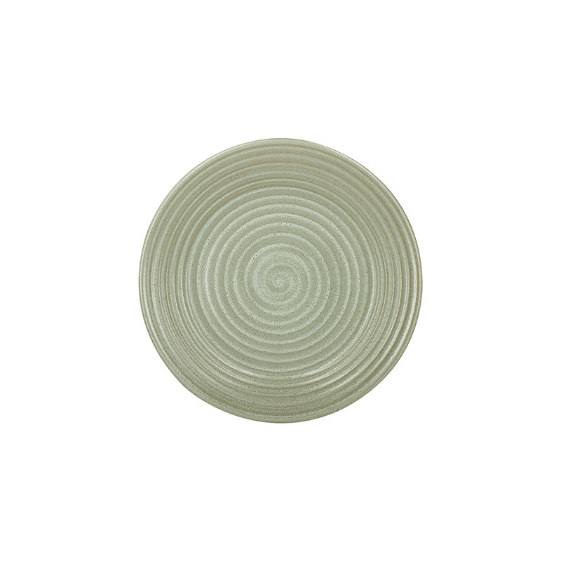 ASSIETTE PLATE TURBOLINO 27CM EN GRÈS VERT