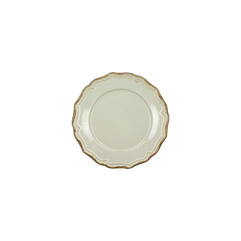ASSIETTE À DESSERT SIGNATURE 22CM EN GRÈS BEIGE