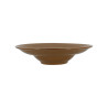 ASSIETTE À PÂTES CIRCLE 28CM EN GRÈS CARAMEL