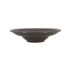 ASSIETTE À PÂTES CIRCLE 28CM EN GRÈS TAUPE