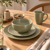 ASSIETTE PLATE TURBOLINO 27CM EN GRÈS VERT