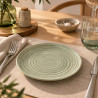 ASSIETTE À DESSERT TURBOLINO 21CM EN GRÈS VERT
